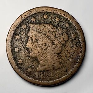 1847 Braided Hair Liberty Head Large Cent